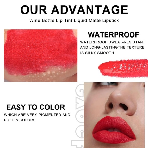 Evpct #38 5ml Long lasting All Natural Wine Lip Tint - Picture 3 of 5